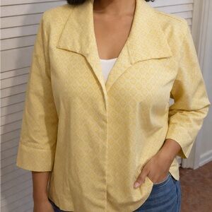 Attyre Yellow Patterned Jacket